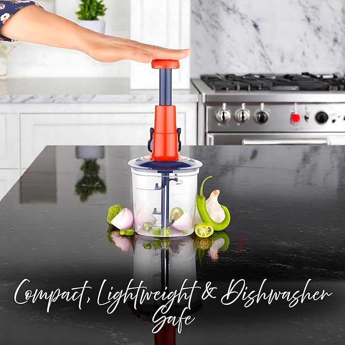 QuickPress Veggie Chopper – One-Push Vegetable & Fruit Cutter