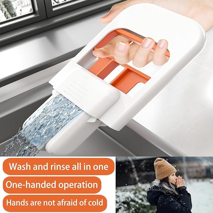 mini foldable sponge mop self-squeeze handle