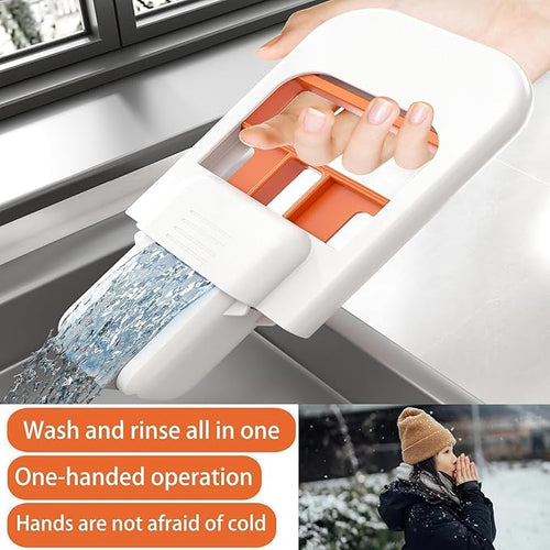 mini foldable sponge mop self-squeeze handle