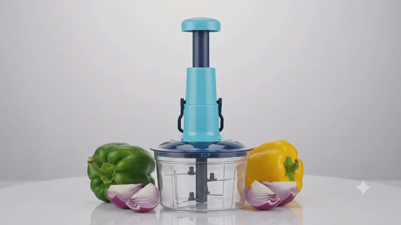 QuickPress Veggie Chopper – One-Push Vegetable & Fruit Cutter